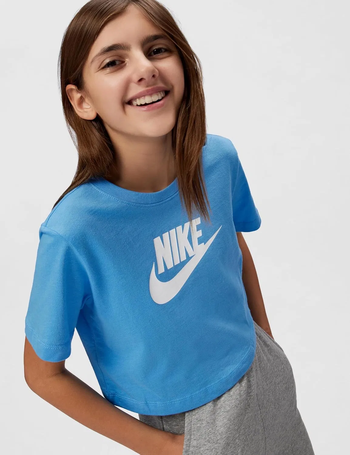 Детская футболка Nike, цвет University Blue — фото 2
