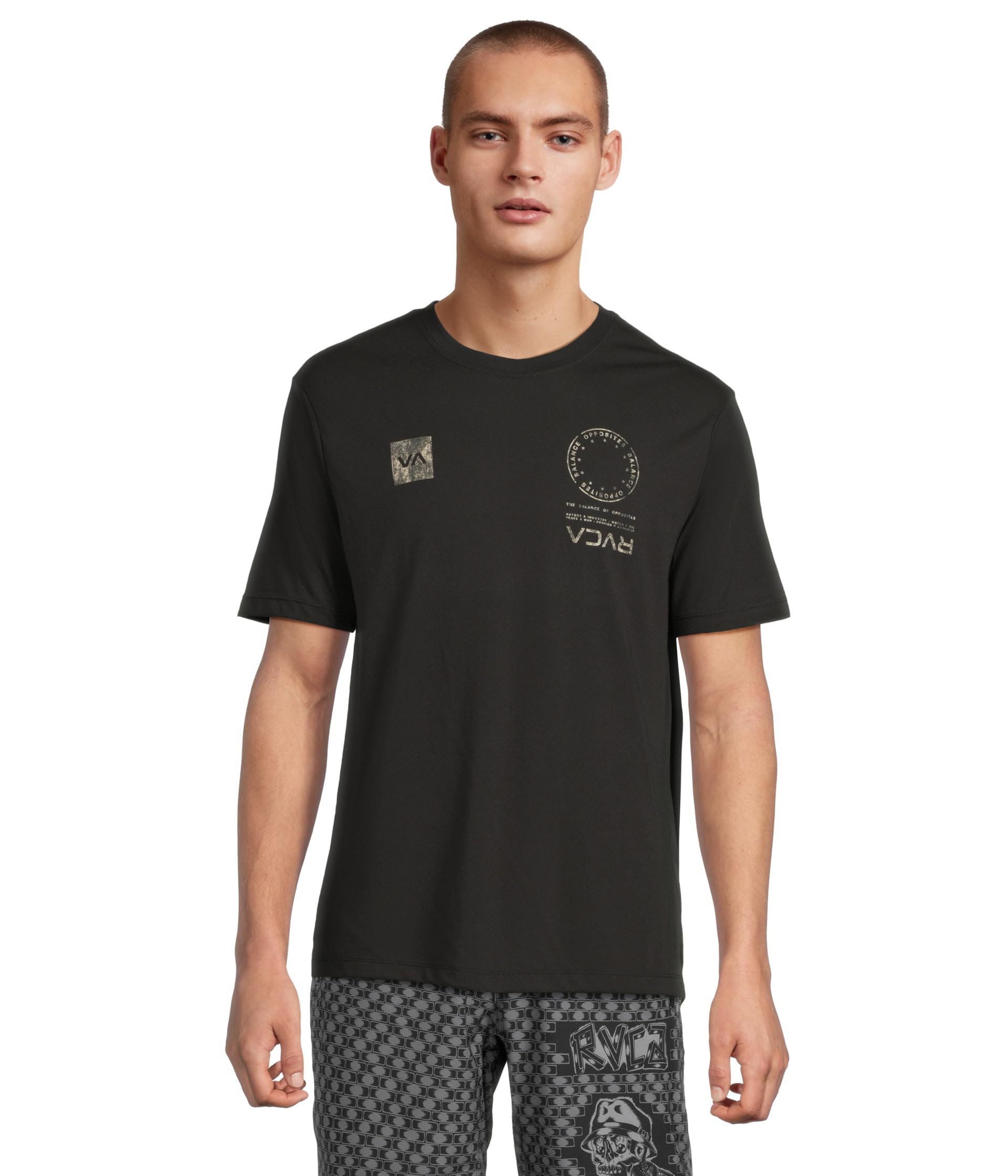 

Футболка RVCA Va Mark Fill Short Sleeve, черный