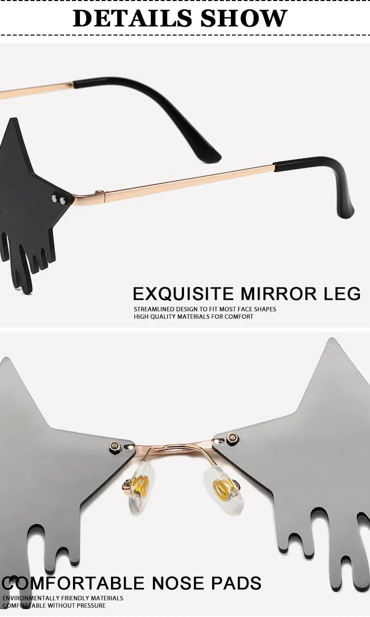 

Креативные классические модные персонализированные солнцезащитные очки для женщин и мужчин, а также для вечеринок на Хэллоуин и Рождество. Mc11935 MCZTO, D