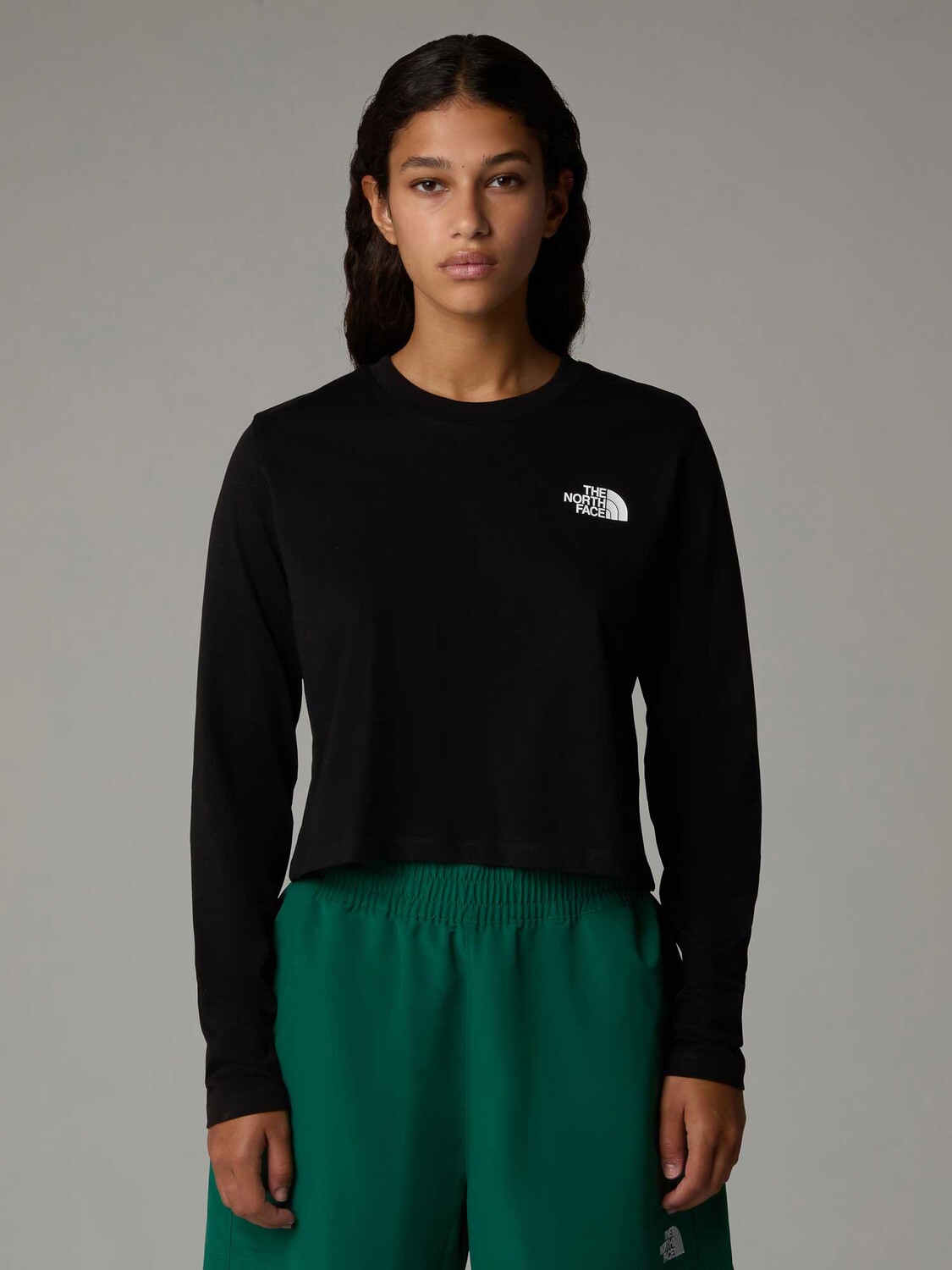 

Блуза The North Face W L/S SIMPLE DOME CROP TEE, черный