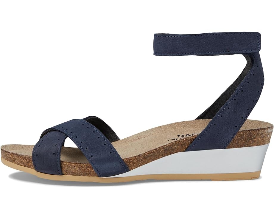 Туфли Naot Wand, цвет Navy Velvet Nubuck/Glass Brown — фото 4