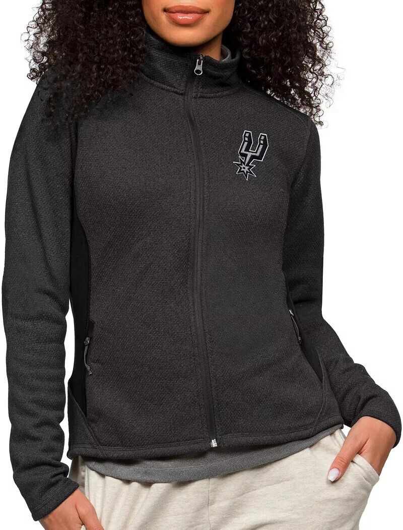 

Черная куртка для гольфа Antigua Women San Antonio Spurs