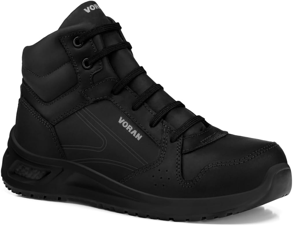 

Мужские ботинки VORAN с композитным носком, легкие, удобные, эргономичные, с защитой от электрического удара, противоскользящие, для складов и производства, черный