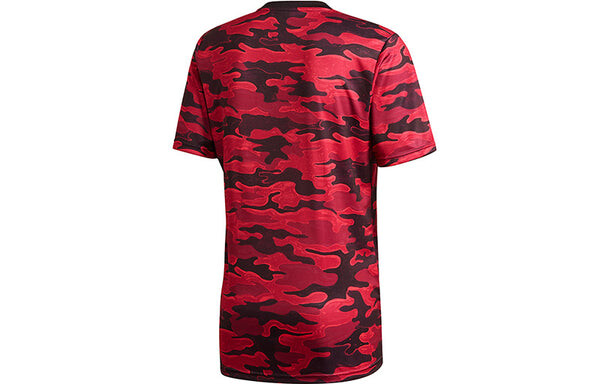 Майка adidas Manchester United Soccer/Football Training Sports Jersey Short Sleeve T-shirt 20-21 Season Red, красный — фото 2