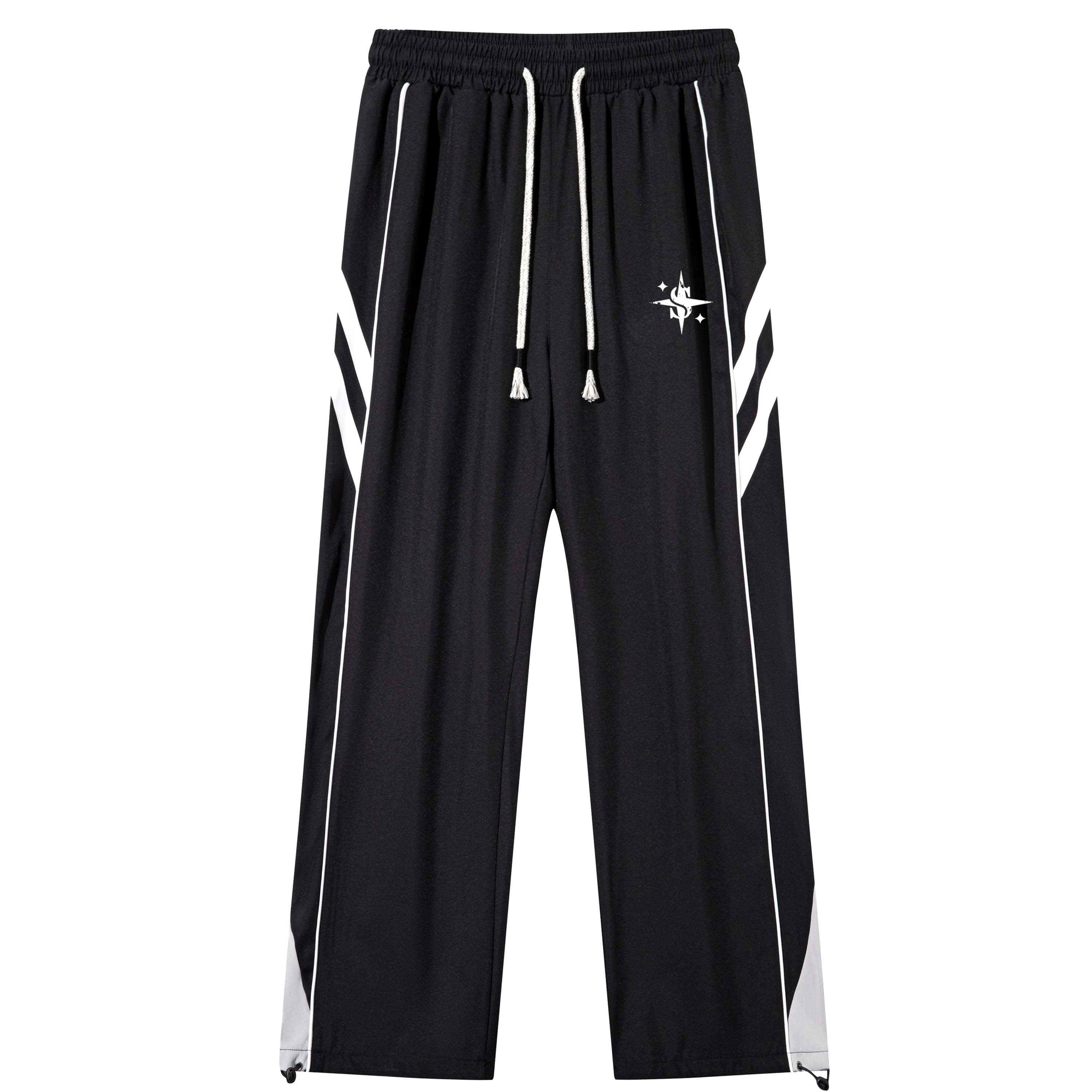 

Повседневные брюки унисекс, прямого кроя Supereally, черный