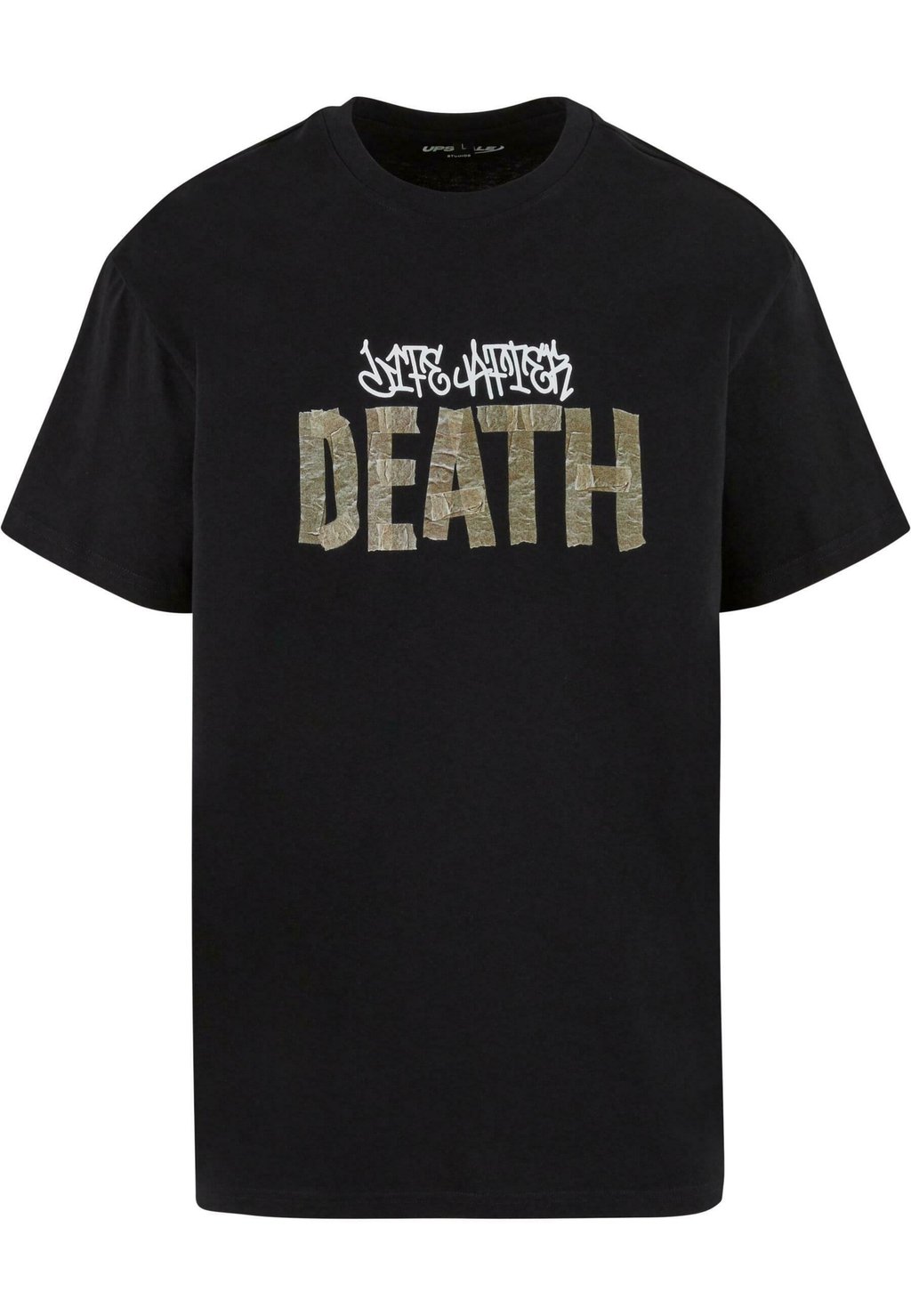 

Футболка с принтом LIFE AFTER DEATH OVERSIZE Upscale by Mister Tee, черный