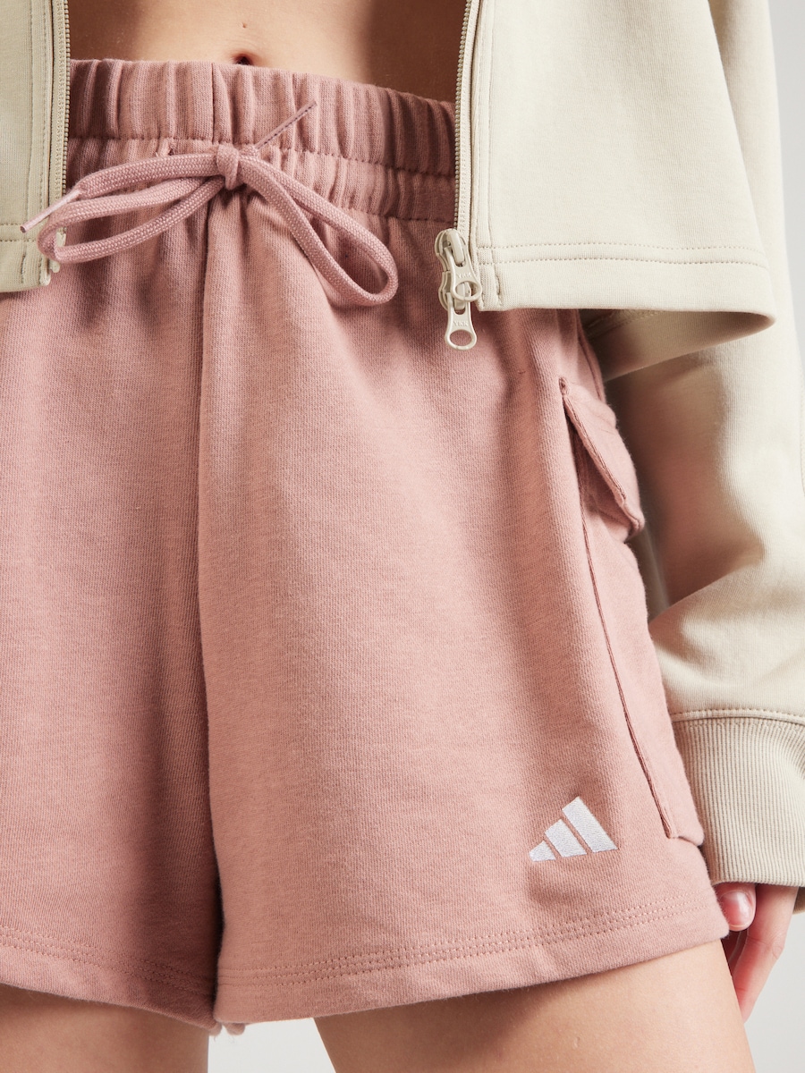 Свободные спортивные брюки ADIDAS SPORTSWEAR Essentials, темно-розовый — фото 2