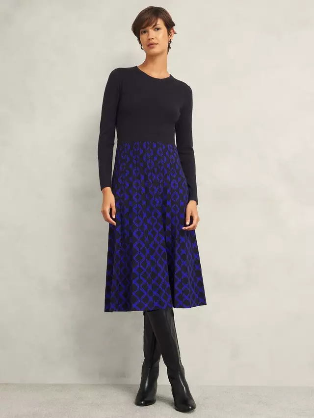

Платье Hobbs Petite Larna, цвет black blue