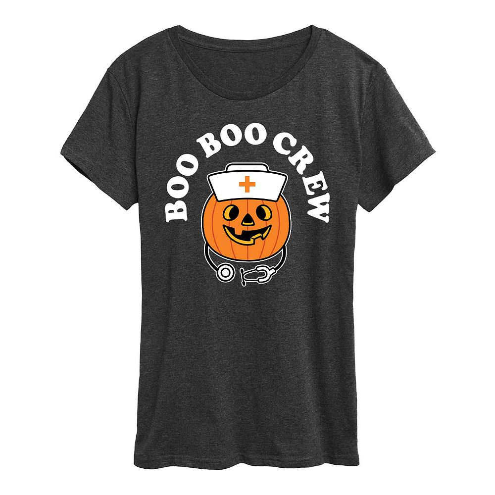 

Женская футболка Boo Boo Crew на Хэллоуин Licensed Character, цвет Charcoal Gray