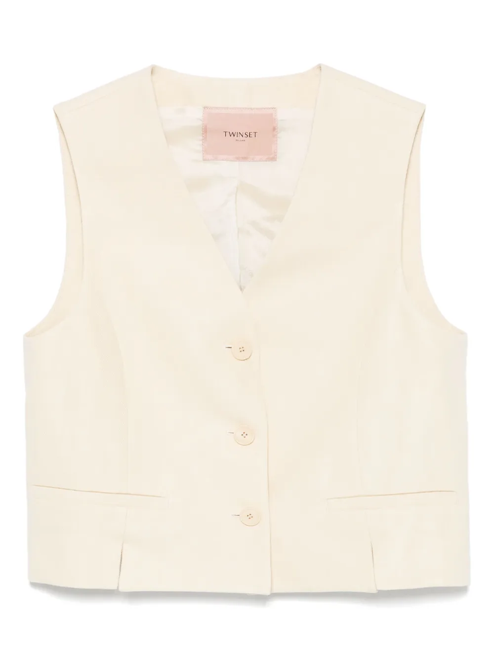 

Жилет с логотипом Twinset, нейтральный