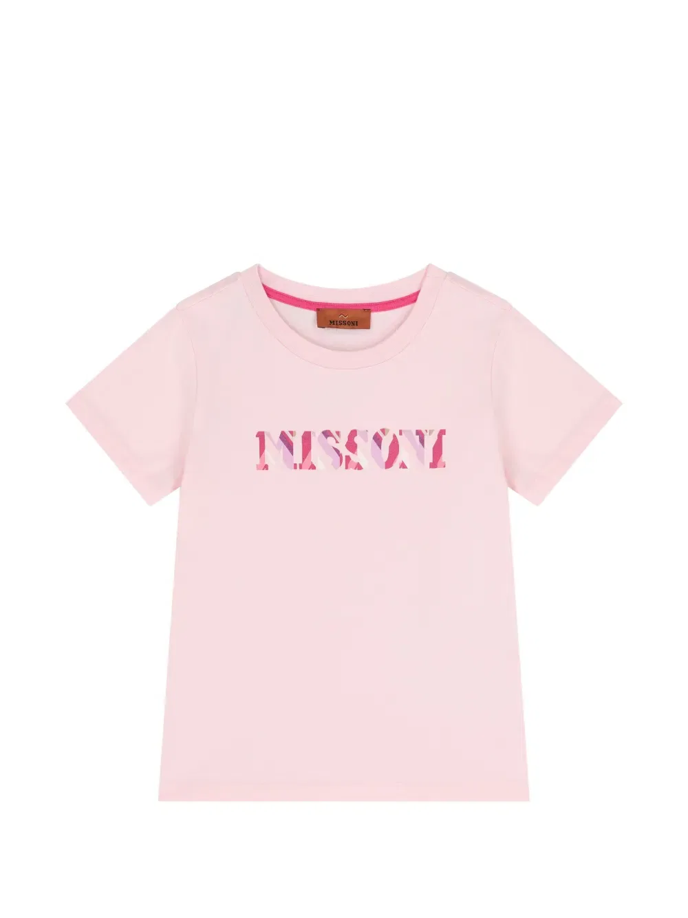 Футболка с логотипом Missoni Kids, розовый