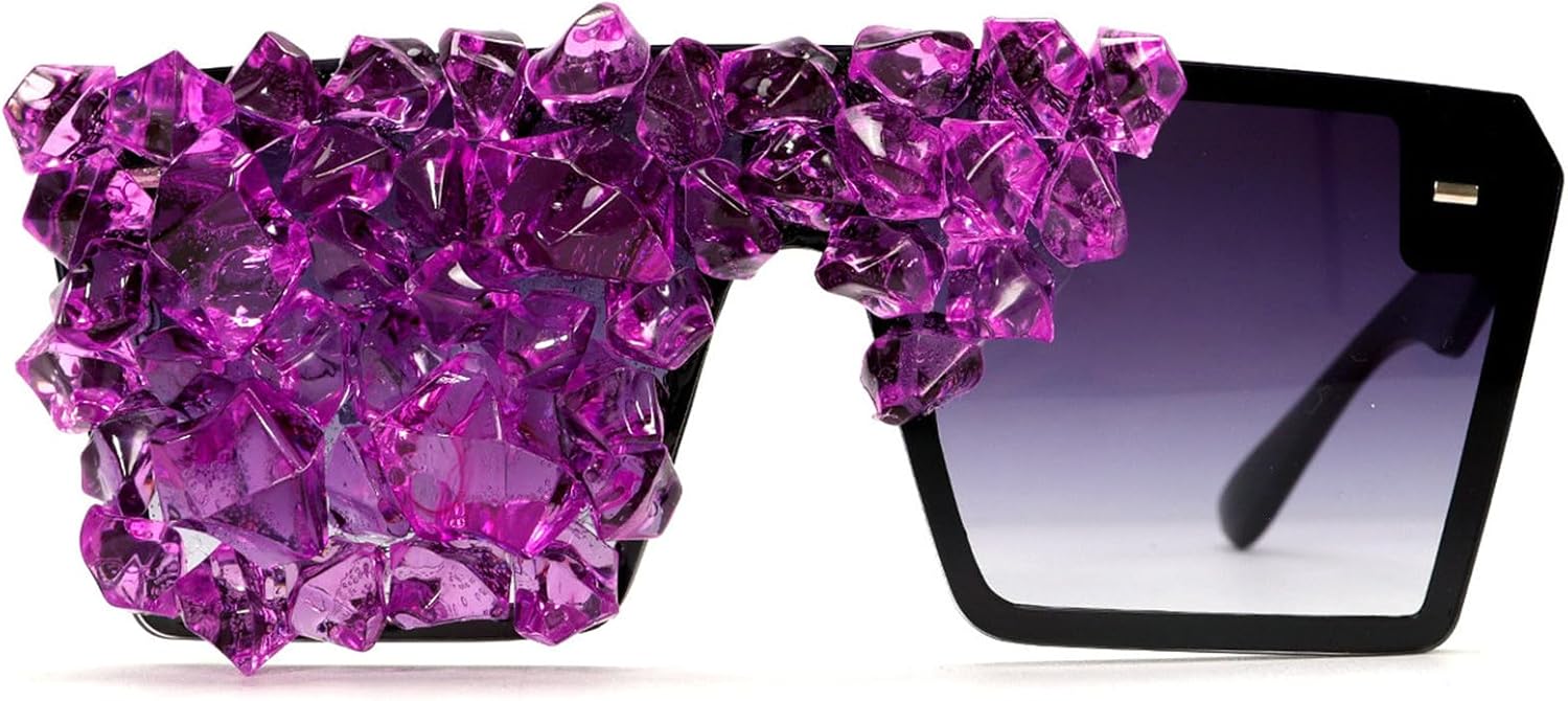 

Willochra — большие солнцезащитные очки со стразами для женщин, модные очки в стиле Y2K, роскошные солнцезащитные очки с защитой от УФ-излучения UV400, винтажные, с плоской верхней частью, футуристические солнцезащитные очки, C6