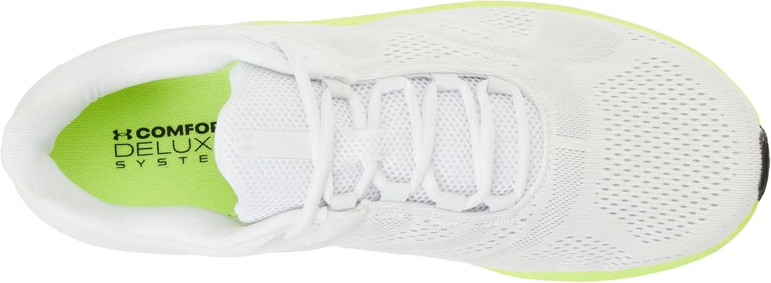 Кроссовки Under Armour Men's UA Charged Pursuit 4 Bl, White High Visibility Yellow Halo Grey — фото 3