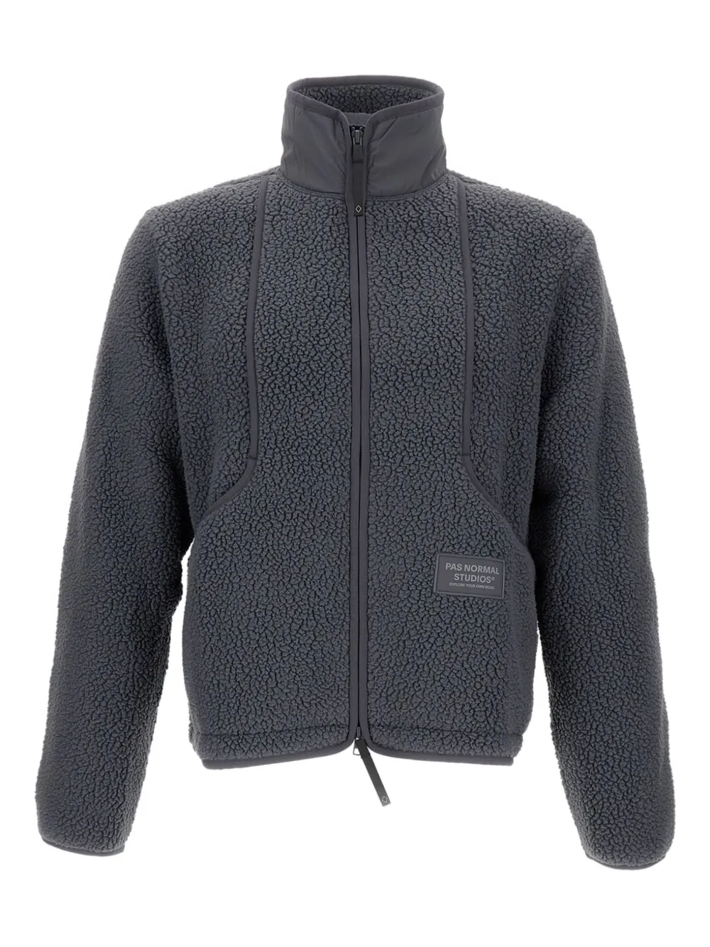 

Куртка на молнии с отделкой из борга Pas Normal Studios, серый