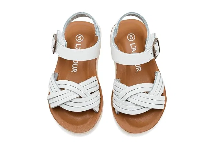 Сандалии на размер меньше Athena L'Amour Shoes Kids, White — фото 3