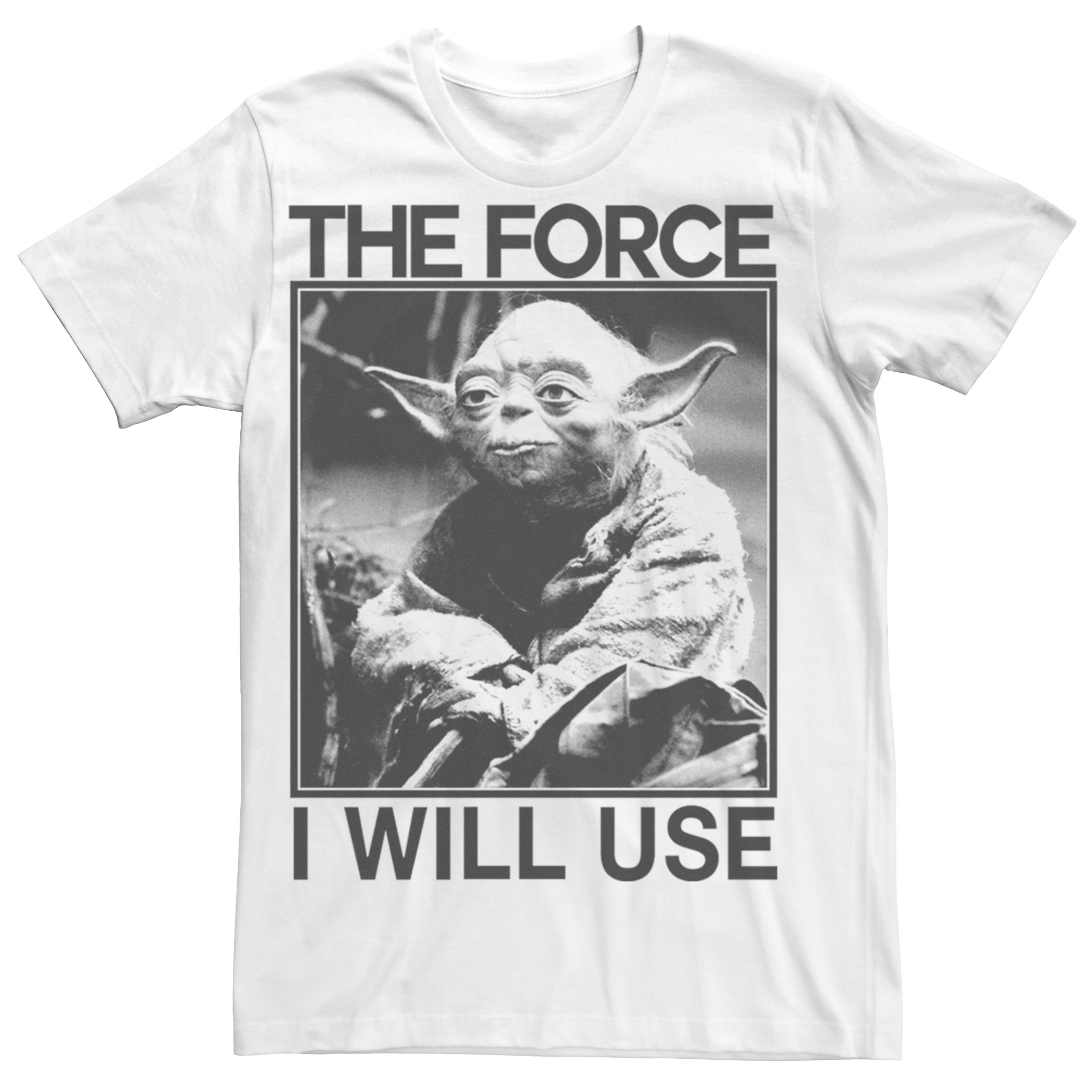 

Мужская футболка Star Wars Yoda The Force I Will Use Licensed Character