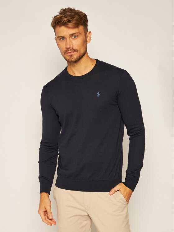 

Облегающий свитер Polo Ralph Lauren, синий
