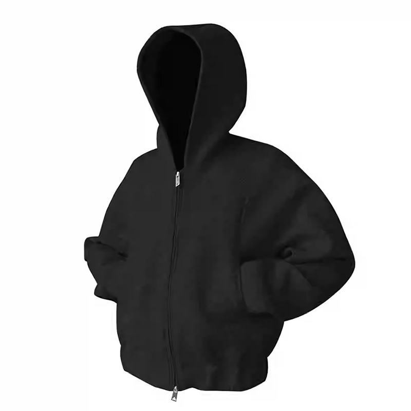 

Толстовка Unisex Hooded Moderate Cardigan ZIAREL, черный