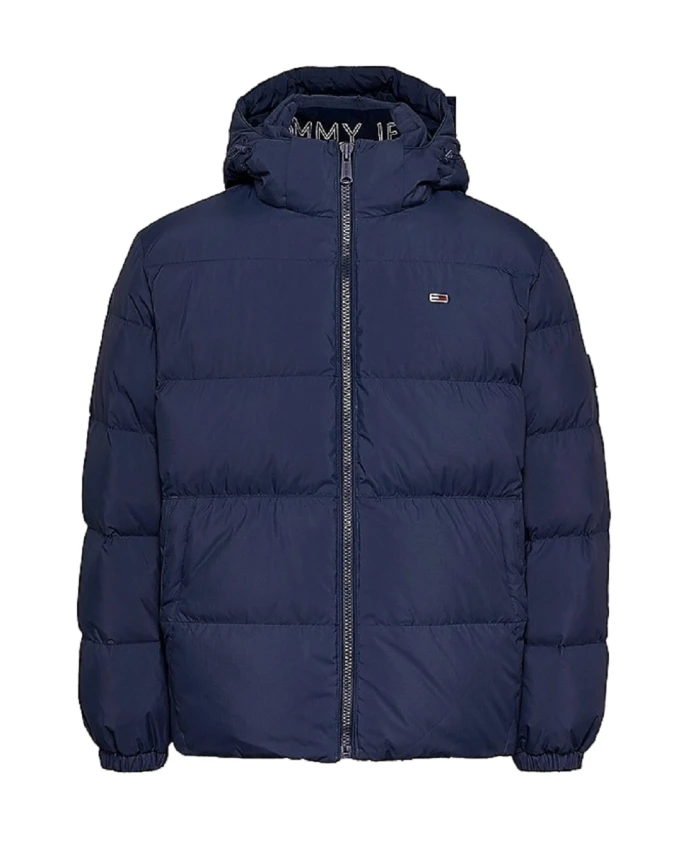 

Пуховик со съемным капюшоном. Tommy Jeans, синий