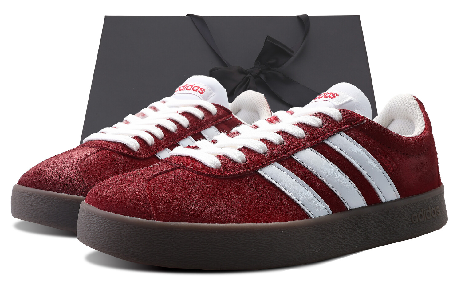 

Кроссовки adidas neo Vl Court Classic Skateboarding Shoes Unisex Low-top Red, красный