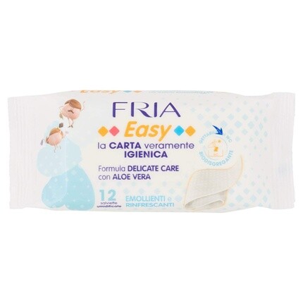 

Влажная туалетная бумага Easy с 2 ароматами, 12 шт. Fria