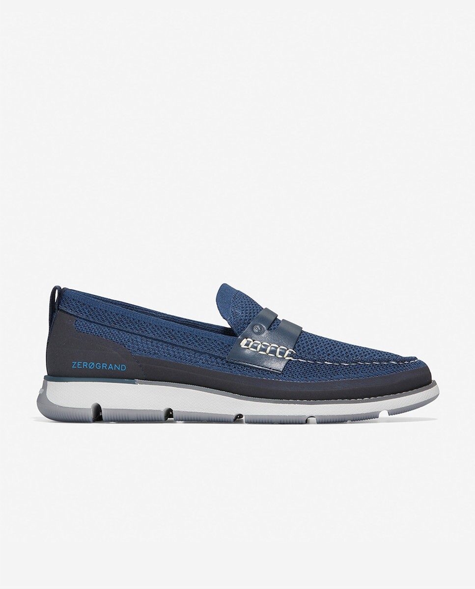 

Мужские лоферы из синей ткани Stitchlite Cole Haan, синий