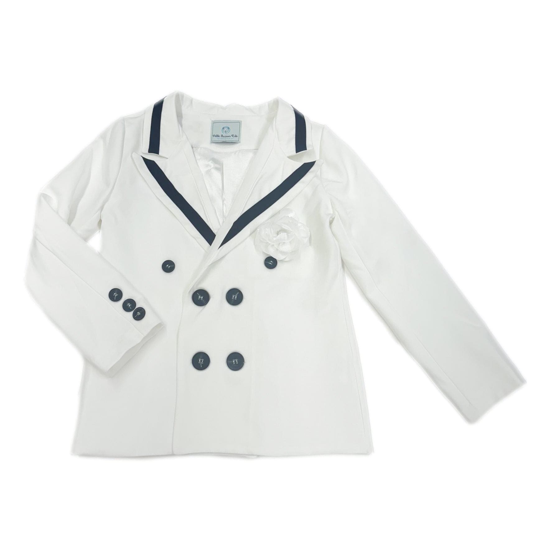 

Блейзер Alex White для мальчиков с черной контрастной линией Petite Maison Kids