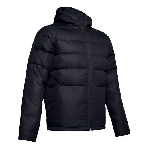 

Куртка sportstyle down hooded jacket 'black' Under Armour, черный