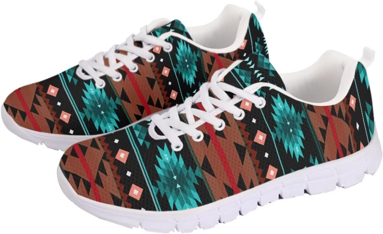 

Мужские и женские беговые кроссовки для шоссе, тенниса, ходьбы, походов. Кроссовки на шнуровке для тренировок, спортзала, легкие спортивные кроссовки Getelinseng, Western Aztec Navajo