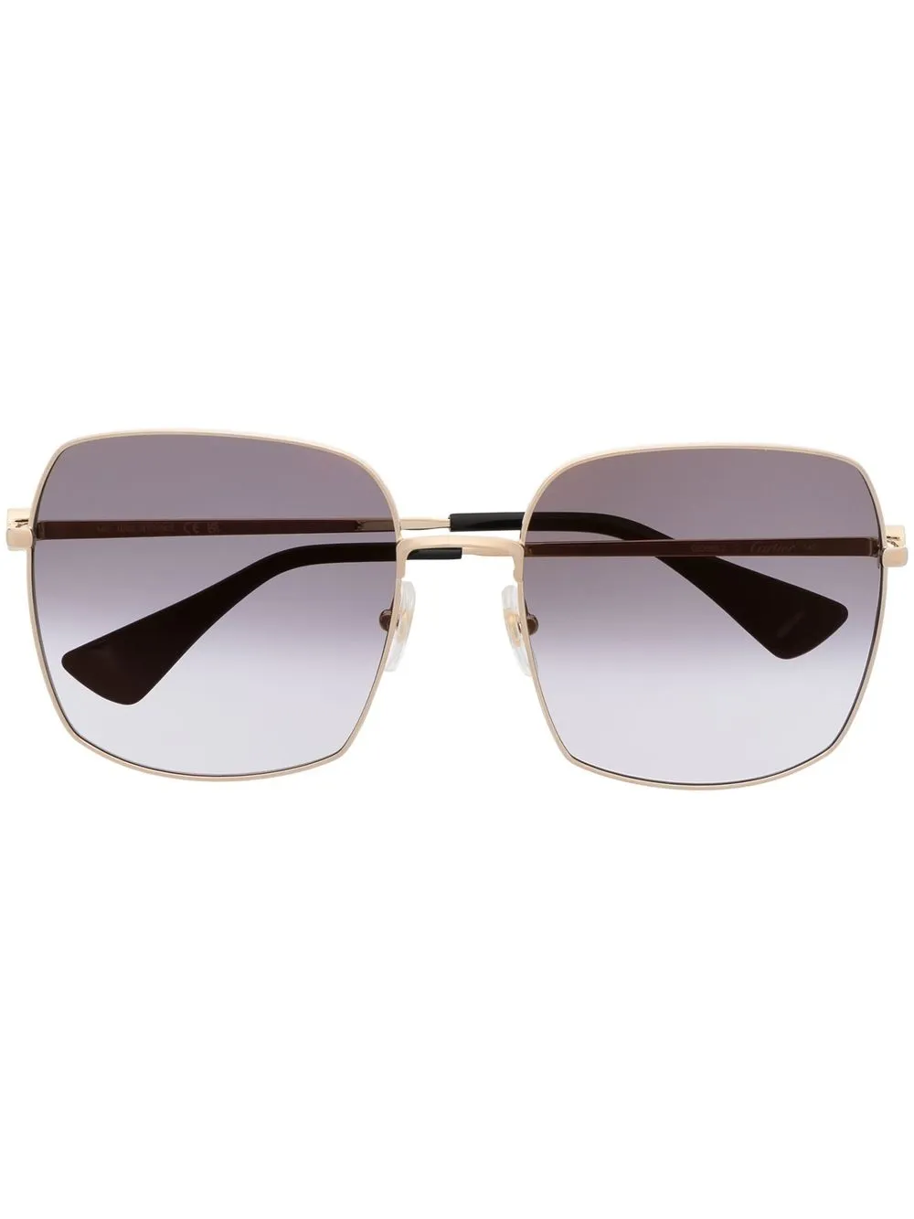 

Массивные солнцезащитные очки Cartier Eyewear, золотой