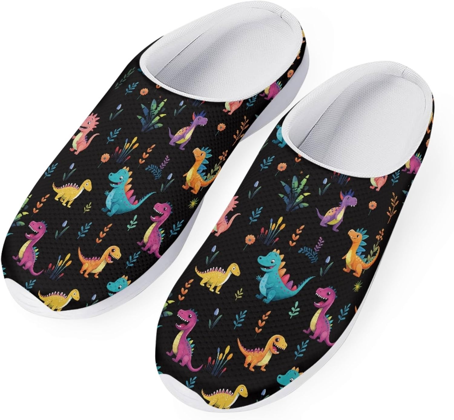 

Сабо Boatee Garden для женщин и мужчин, дышащие, с Сандалиими-мюлями и флагом США, оленями, обувь для дома, Cartoon Cute Dinosaur