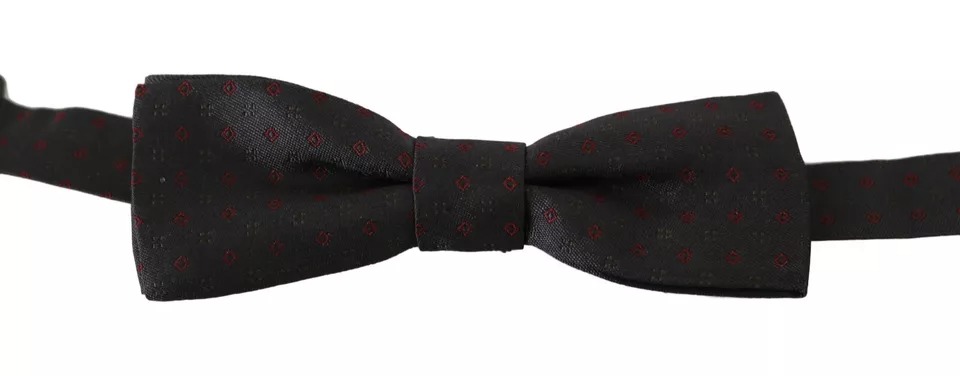 

Галстук-бабочка из серого шелка в горошек с регулируемой длиной Dolce & Gabbana