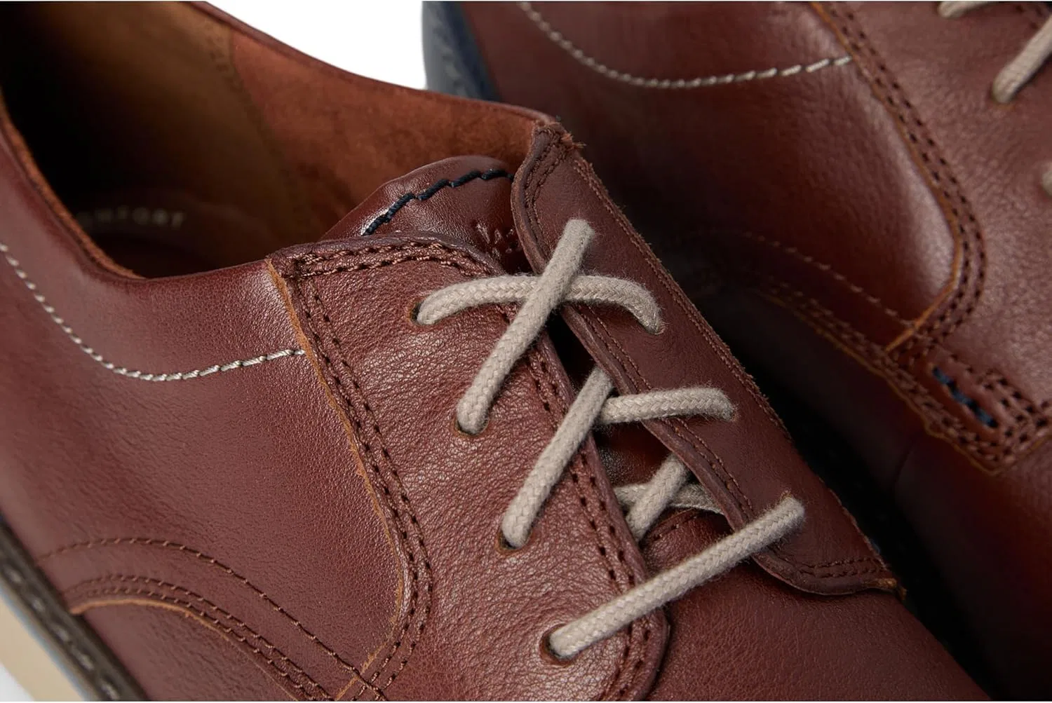 Туфли Clarks Mens Radcliff Low, Tan Leather — фото 2