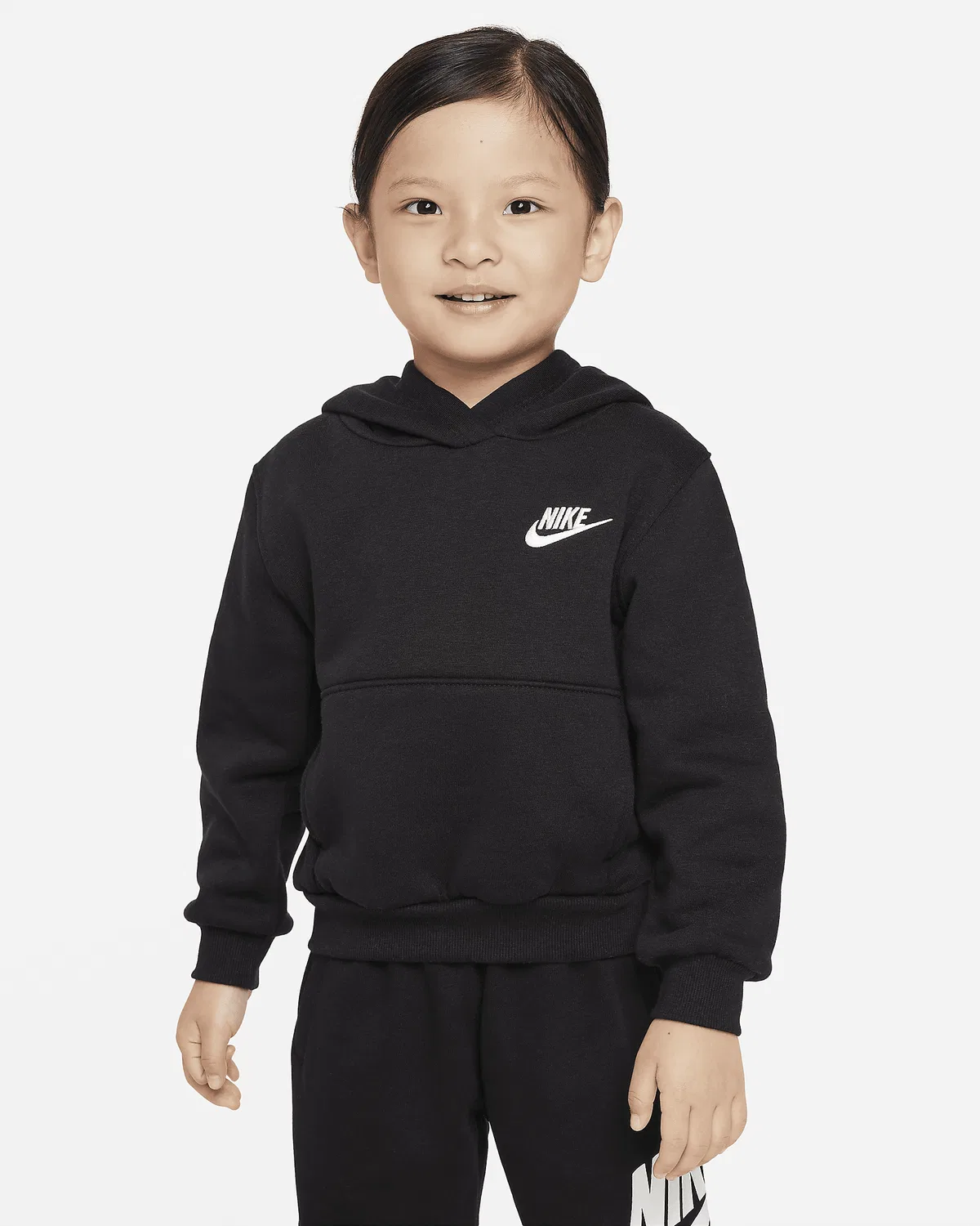 Детская толстовка-худи Nike Sportswear Club Fleece, Black