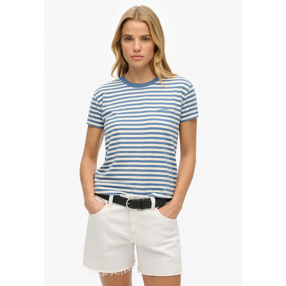 

Футболка с коротким рукавом Superdry Essential Logo Str Fitted, синий
