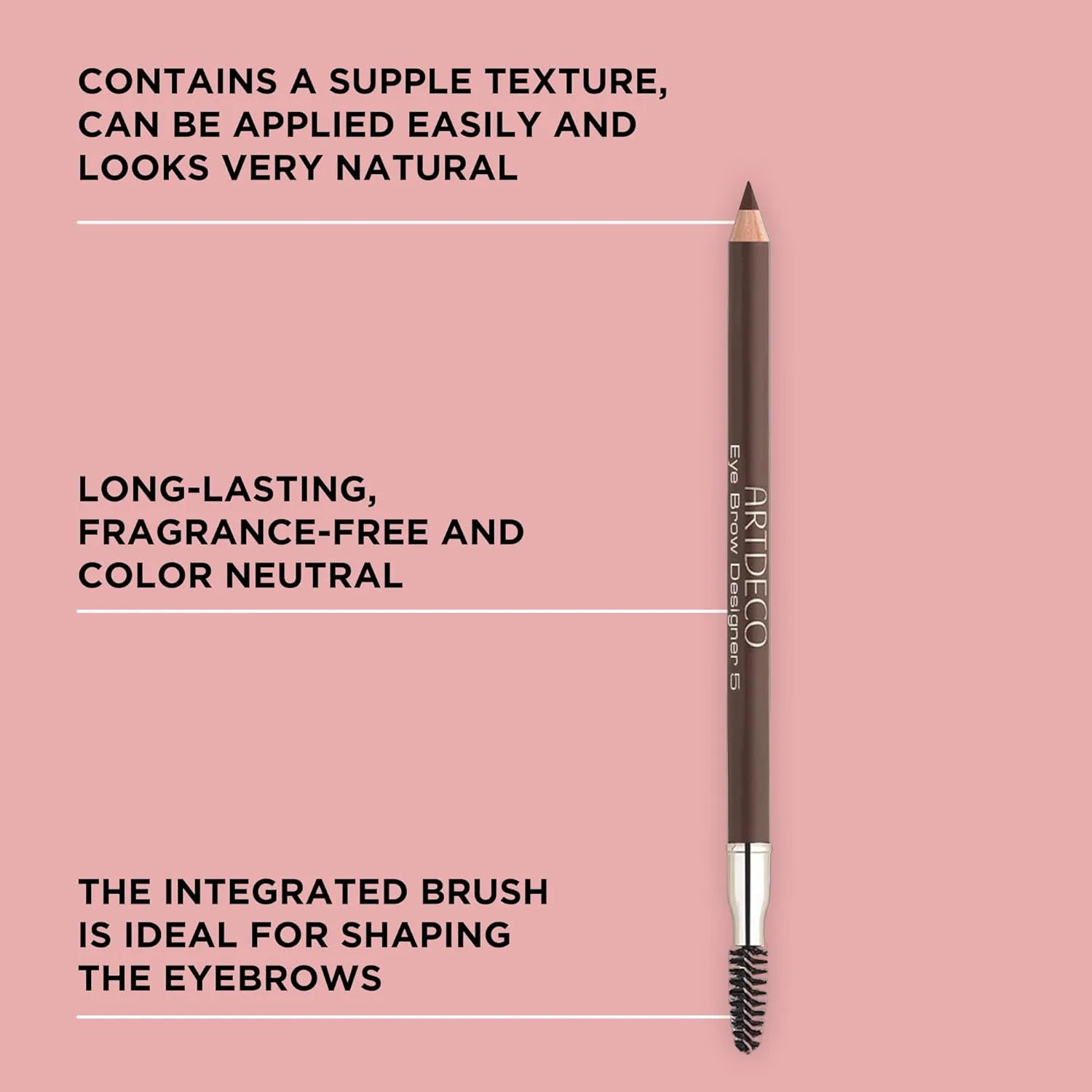 ARTDECO Eyebrow Designer - Ash Blond - Карандаш для бровей с кистью для растушевки, Ash Blond — фото 2