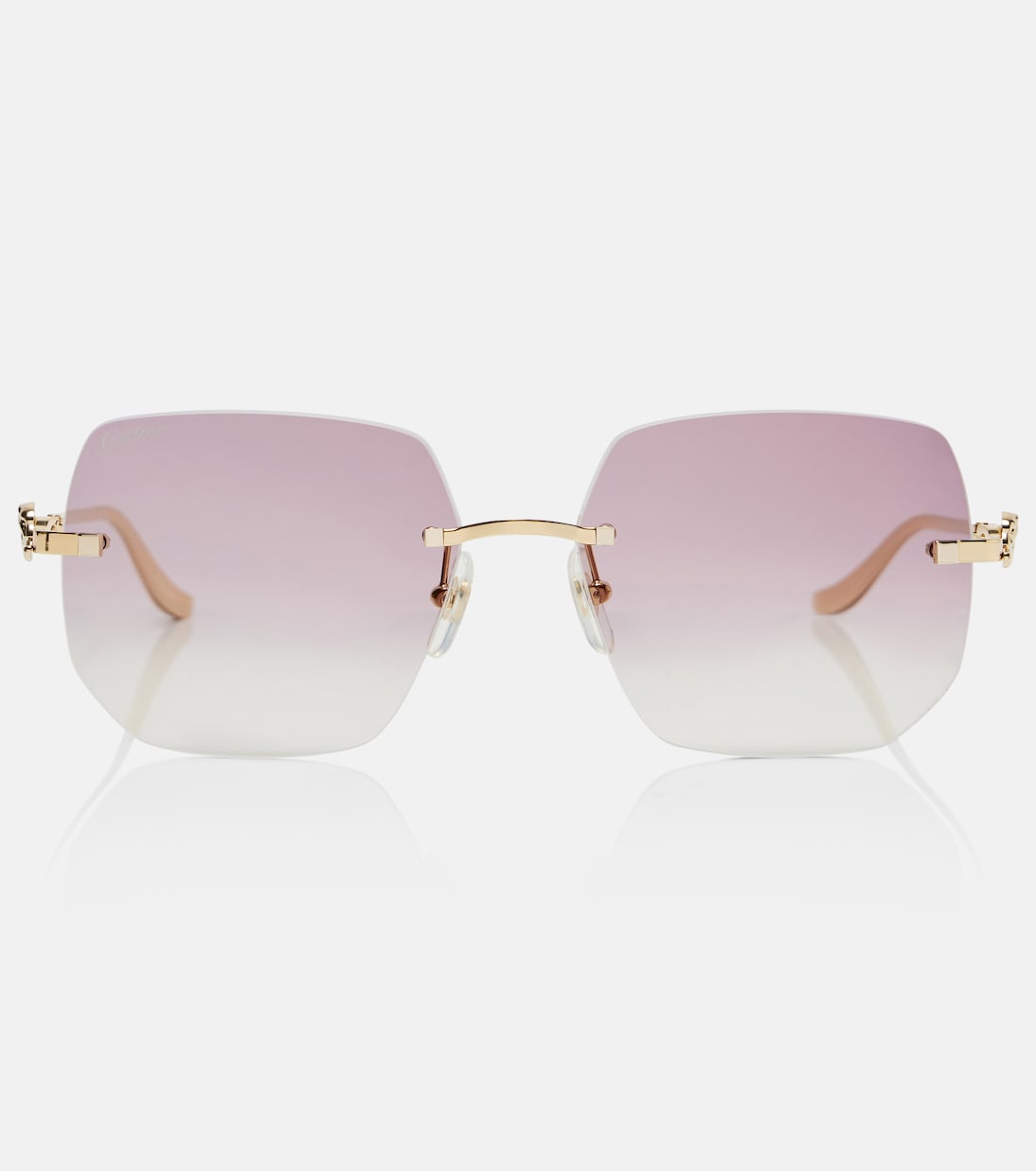 

Картье Пантер квадратные солнцезащитные очки Cartier Eyewear Collection