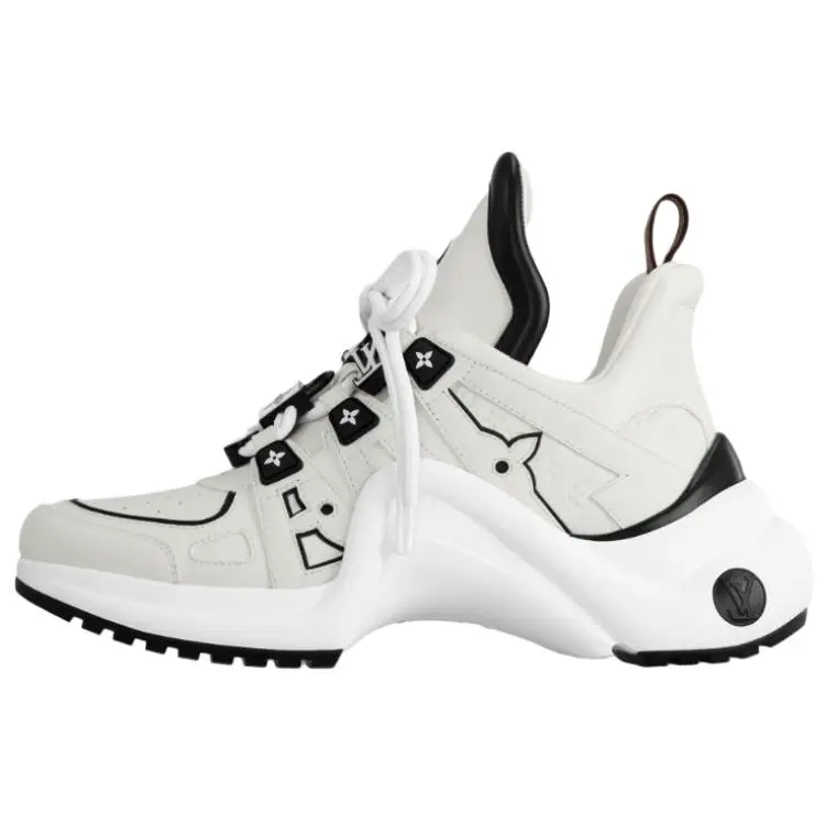 LOUIS VUITTON Женские белые кроссовки Archlight Low Top Chunky