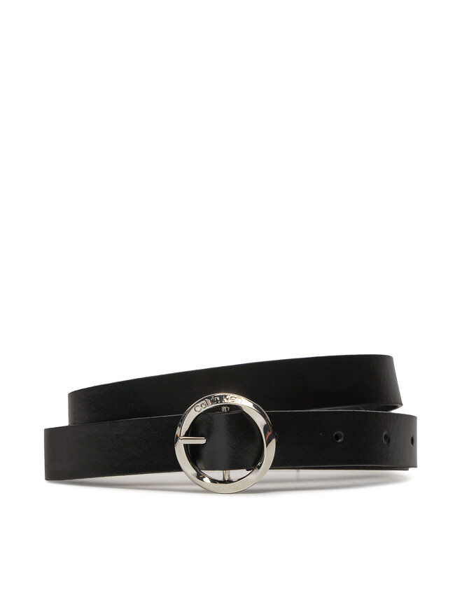 

Ремень Faceted Round Buckle Belt 2.0 Calvin Klein, черный