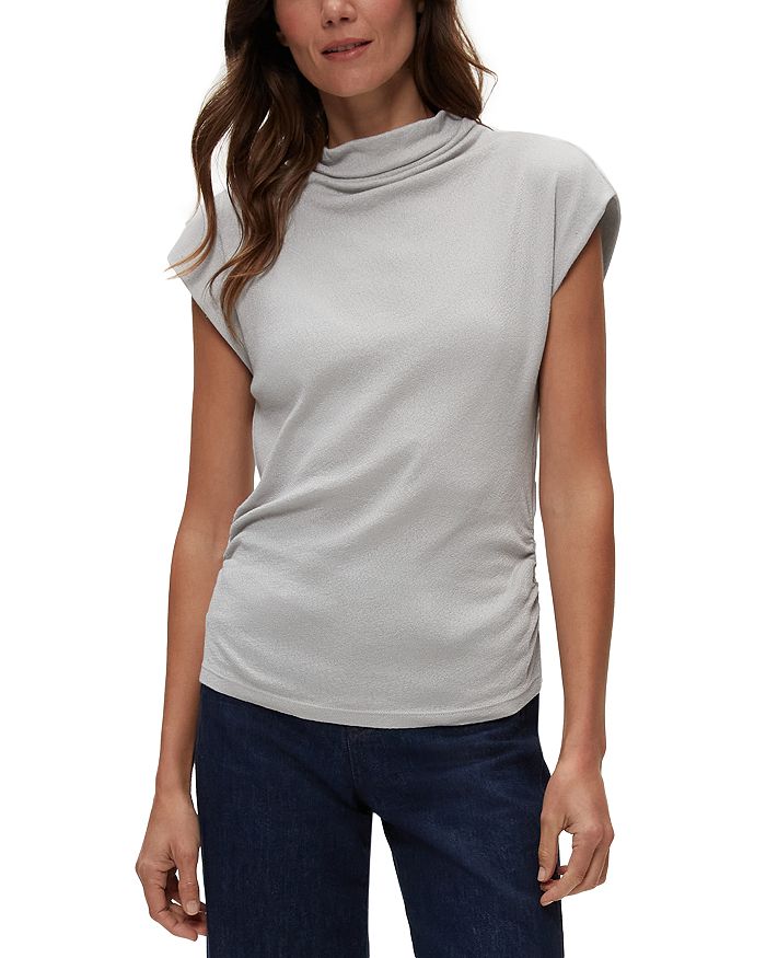 

Топ Reese Mock Neck Power Shoulder Michael Stars, серый