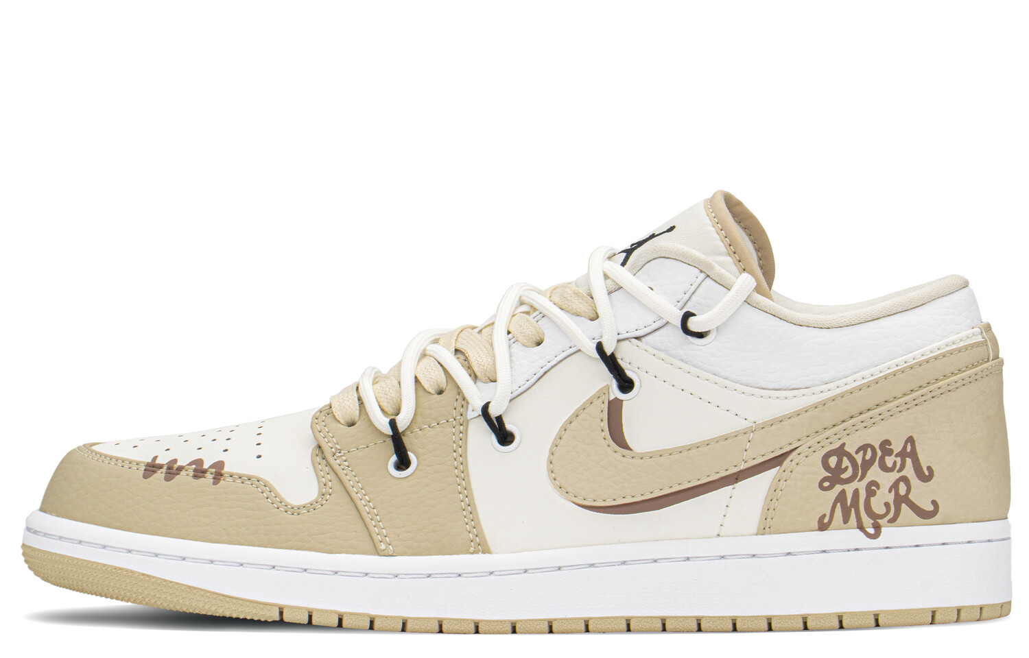 

Кроссовки Air Jordan 1 Vintage Basketball Shoes Men Low-Top Khaki