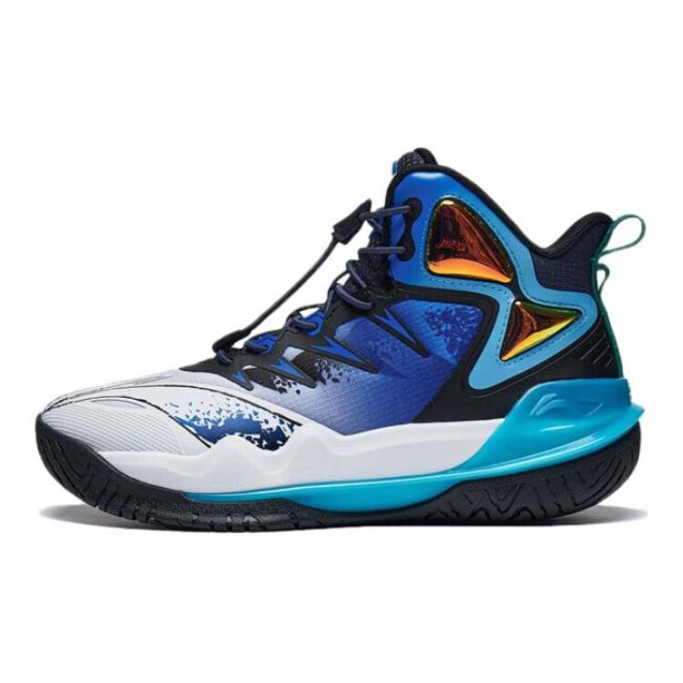 

Баскетбольные кроссовки Vanguard Primary 3.0 V2 для детей GS Mid-top белые/синие Lining Young, белый