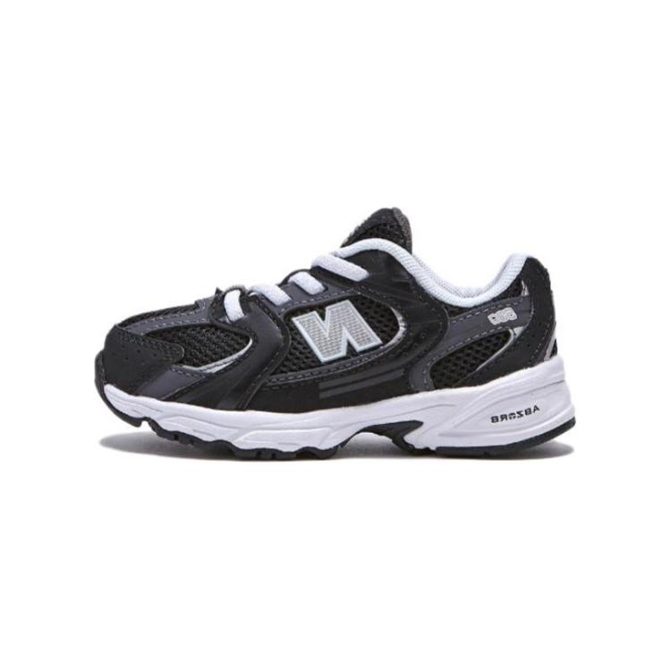 

New Balance Детские кроссовки NB 530 с амортизацией и дышащими свойствами, черные, в корейском стиле, для младенцев и малышей
