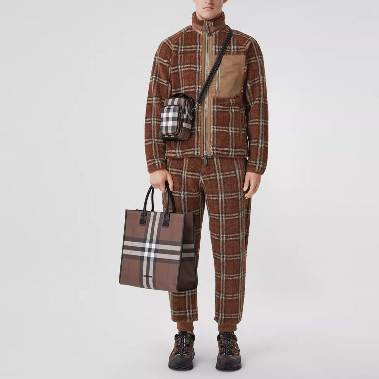 Куртка мужская Burberry березка, темно-коричневый, коричневый — фото 3