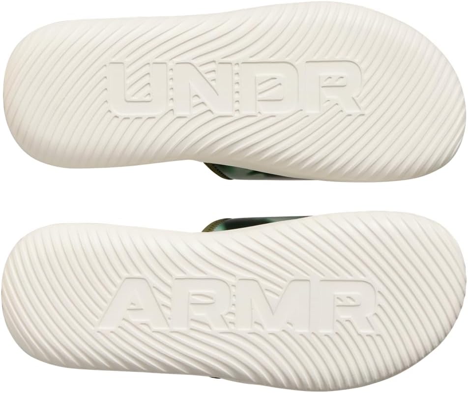 Under Armour мужские слайды Ignite Pro 8 Graphic, (390) Marine Od Green/City Khaki/Black — фото 3