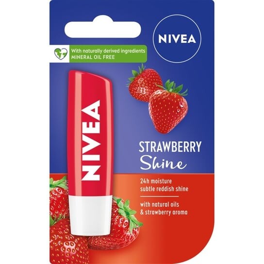 Губная помада для ухода за клубничным блеском, 4,8 г Nivea — фото 2