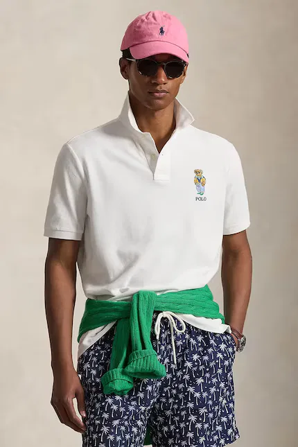 Поло хлопковое Polo Bear Polo Ralph Lauren, белый