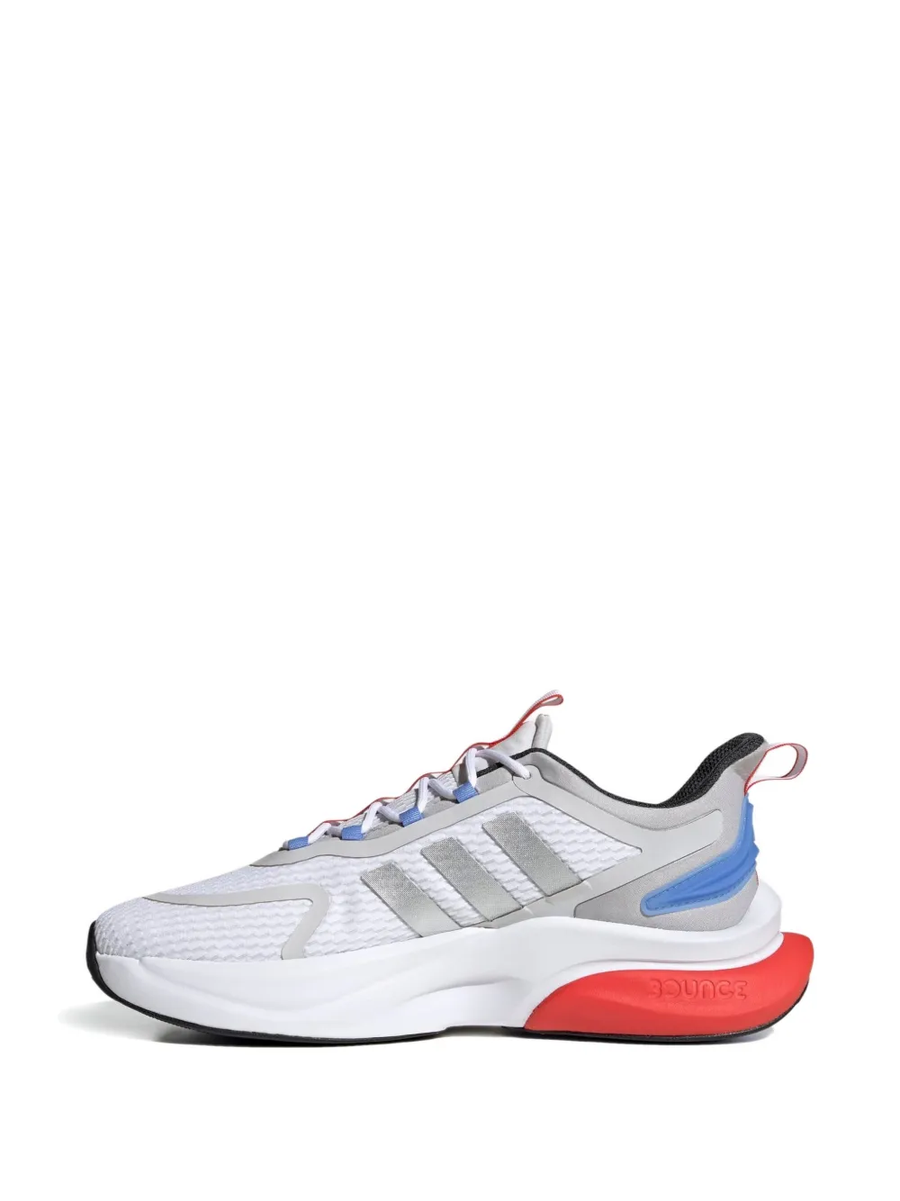 Кроссовки Alphabounce Plus Cloud White/Silver Metallic/Blue Fusion Adidas, белый — фото 2