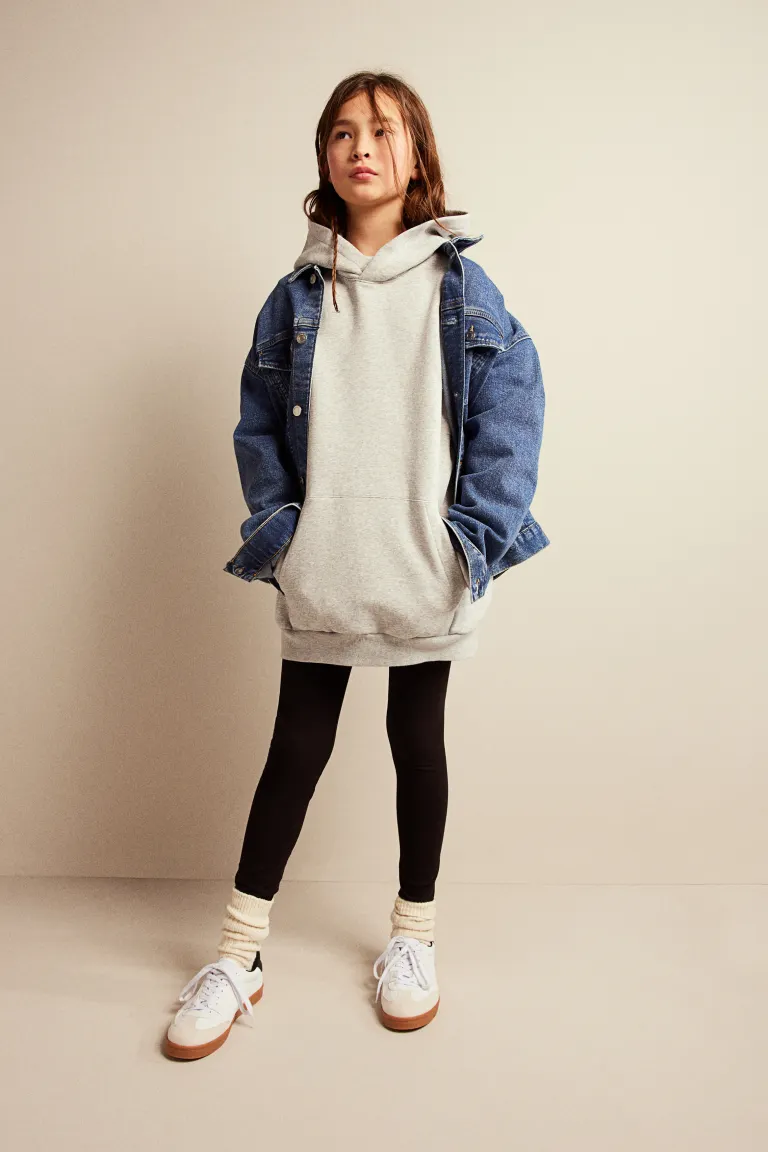 

2 упаковки хлопковых леггинсов H&M, черный