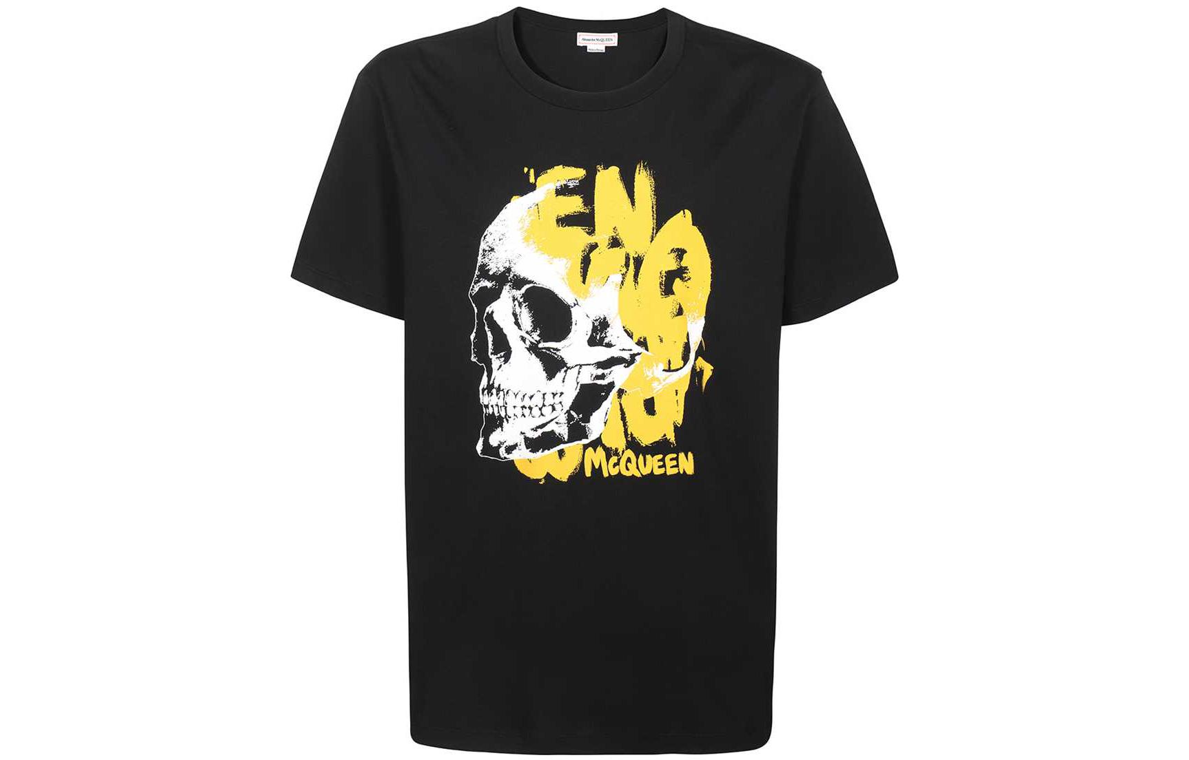 

Alexander McQueen Футболка мужская черная FW22